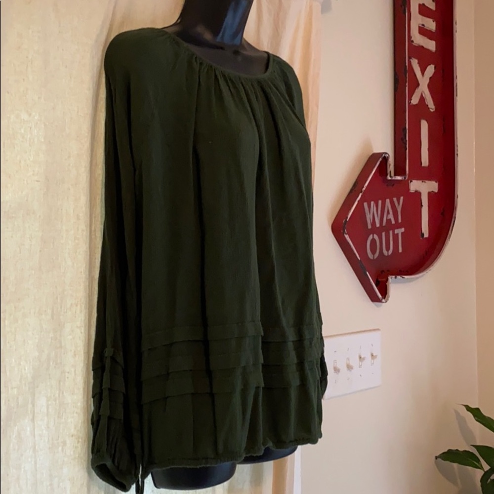 Vila flowy green blouse M